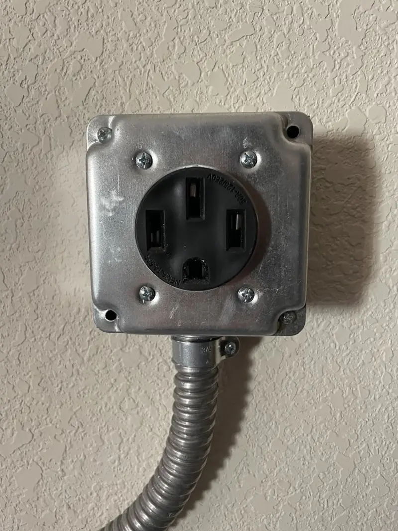 NEMA 14-50 outlet installed for Electrical Panel Upgrade in Estacada